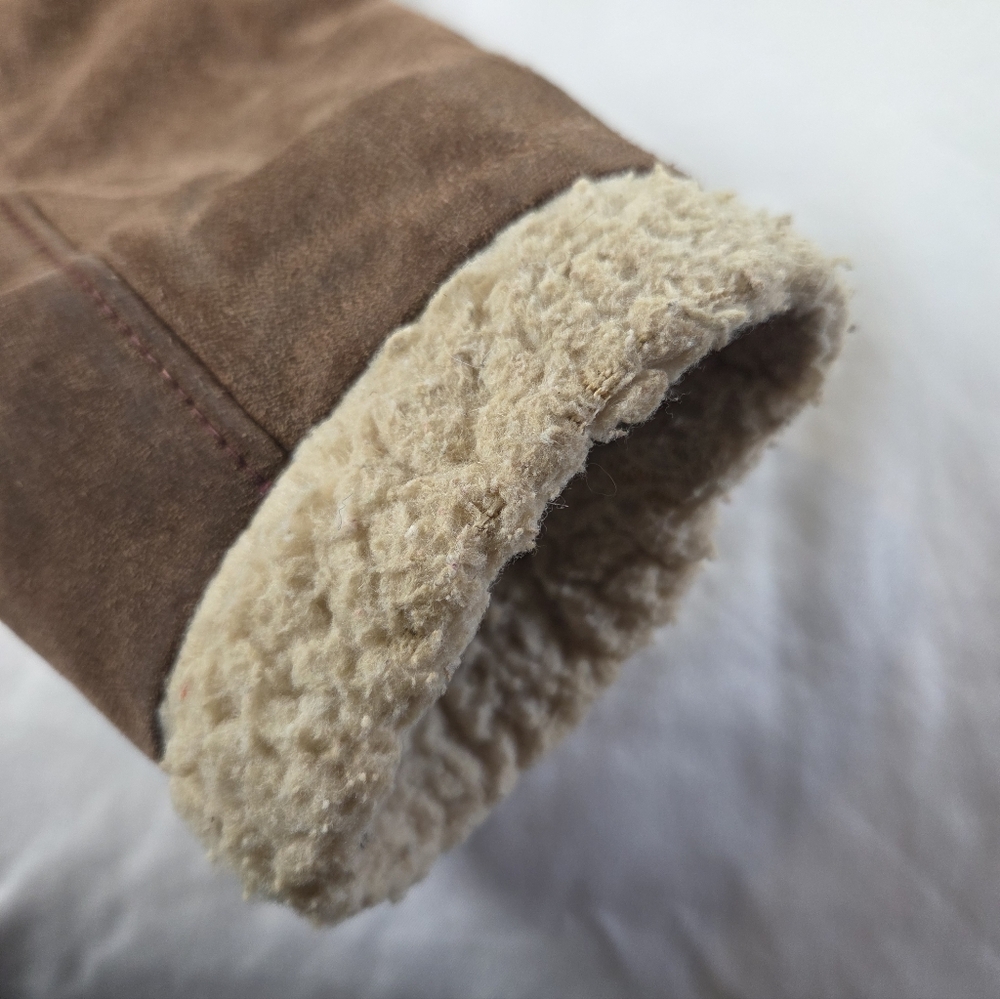 Vintage Schott Bros Shearling Ranch Coat – Size 40 Western Suede Sheepskin #600 - Picture 15 of 16